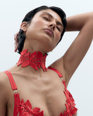 Tour De Cou Ophelia Rouge