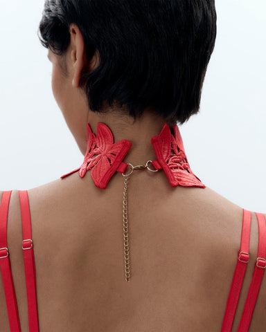 Tour De Cou Ophelia Rouge