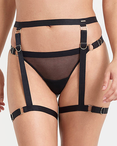 Porte-jarretelles Thea noir 