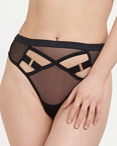 String Taille Haute Oslo Noir