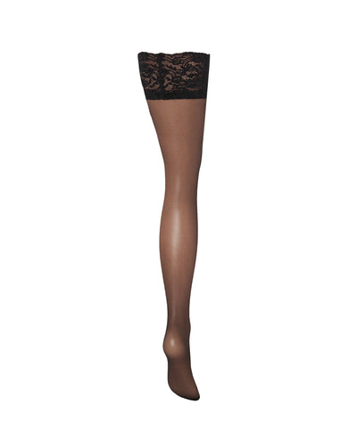 Bas Avec Jarretières En Dentelle Noir