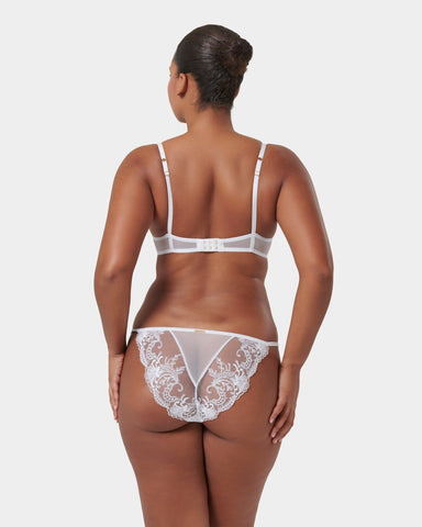 Soutien-Gorge En Tulle À Armatures Marseille Blanc