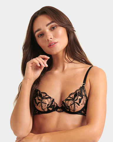 Soutien-Gorge Persephone Transparent/Noir