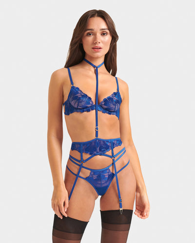 Harnais Porte-Jarretelles Colette Bleu Surf the Web