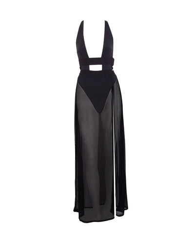 Nuisette Longue Topaz Noir