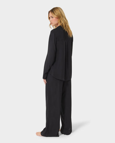 Tarcon Pyjama Long en Viscose Écologique Noir