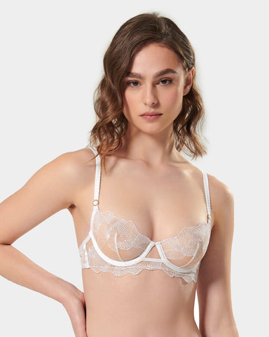 Soutien-Gorge Adeline Transparent/Blanc