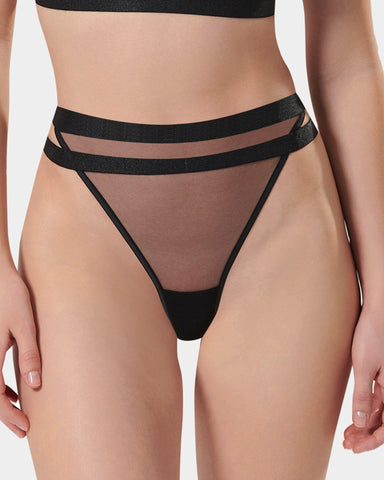 String Taille Haute Aspen Noir