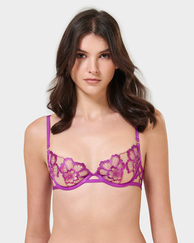 Soutien-Gorge Catalina Violet/Transparent