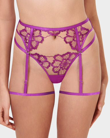 Harnais De Cuisse Catalina Violet/Transparent