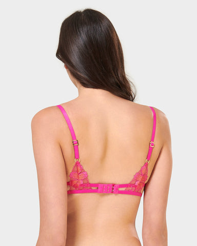 Soutien-Gorge Colette Rose Fuchsia/Orange poivré