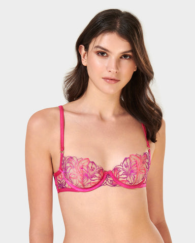Soutien-Gorge Lilly Rose Fuchsia/Violet vif/Transparent