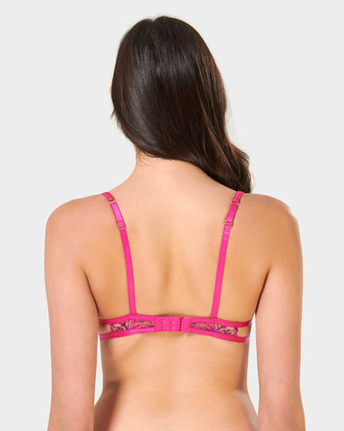 Soutien-Gorge Lilly Rose Fuchsia/Violet vif/Transparent