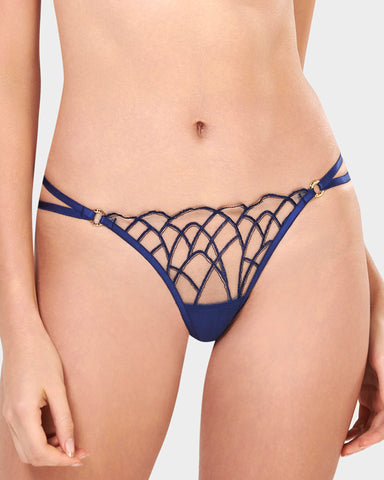 String Beatrix Bleu Crépuscule/Transparent