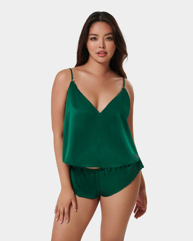 Ensemble Short et Caraco Faye Vert Aventurine