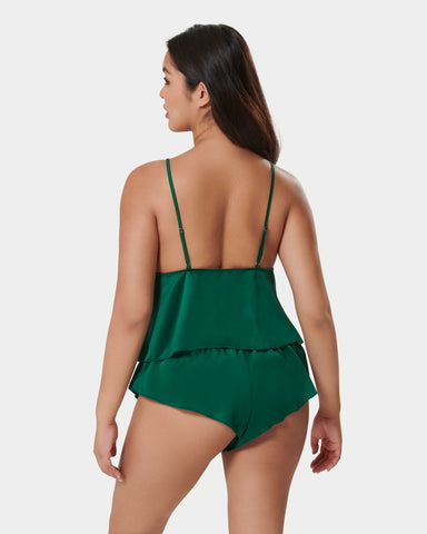 Ensemble Short et Caraco Faye Vert Aventurine