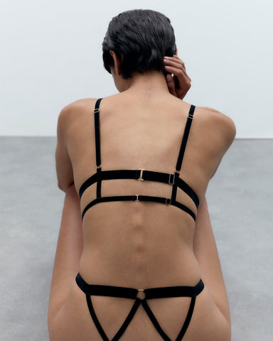 Simone Ouverte Vida Noir/Doré