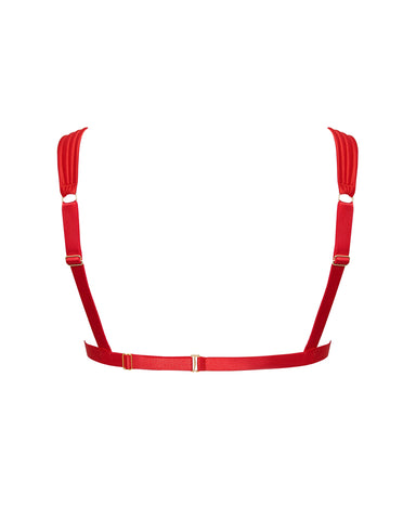 Soutien-Gorge Ouvert Allegra Rouge Tomate