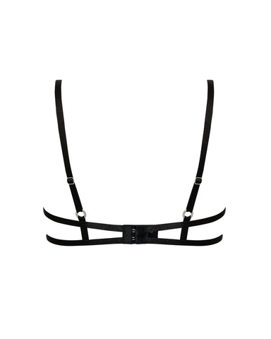 Soutien-Gorge Ouvert Antoinette Noir/Argenté