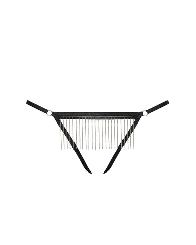 Culotte Ouverte Antoinette Noir/Argenté