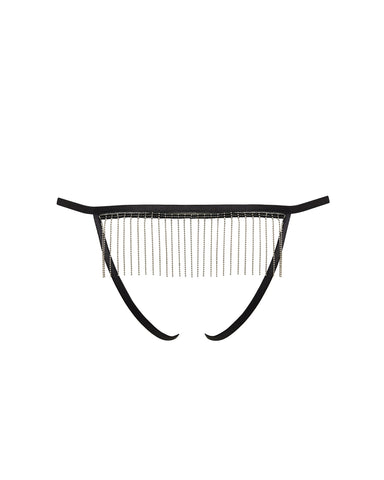 Culotte Ouverte Antoinette Noir/Argenté