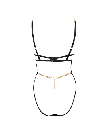 Body Ouvert avec Armatures Azalea Noir/Doré