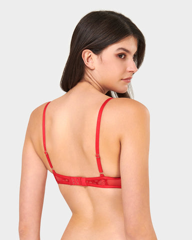 Soutien-Gorge Catalina Rouge/Transparent