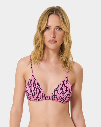 BB x Ashley Williams Soutien-Gorge Sans Armature en Satin De Luxe Imprimé Tatouage