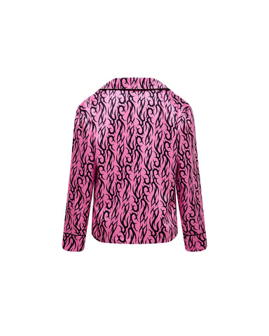 BB x Ashley Williams Chemise en Satin De Luxe Imprimé Tatouage