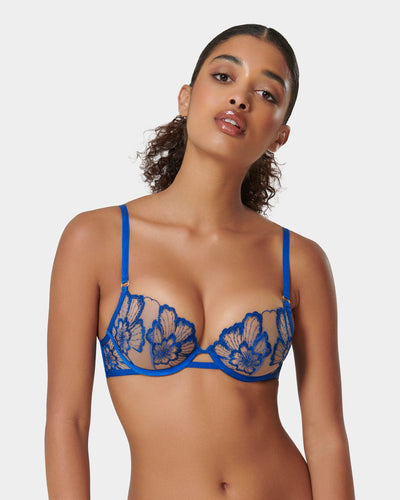 Soutien-gorge avec armatures Catalina Bleu Égyptien/Transparent