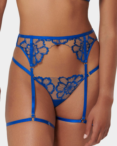 Catalina Harnais de Cuisse Bleu Égyptien/Transparent