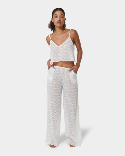 Cassat Ensemble caraco et pantalon Blanc