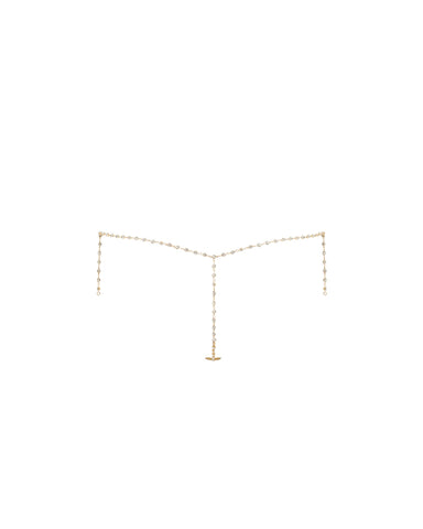 Marli String En Strass Doré