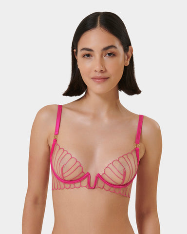 Soutien-gorge avec armatures Imogen Rose Fuchsia/Transparent