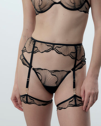 Harnais de Cuisse détachable Marabel Noir/Transparent