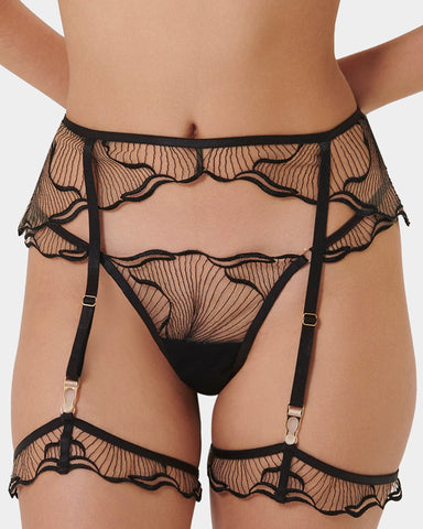 Harnais de Cuisse détachable Marabel Noir/Transparent