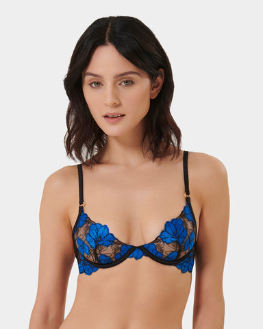 Soutien-gorge avec armatures Sorento Noir/Bleu Égyptien