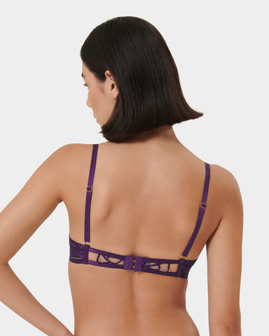 Soutien-gorge avec armatures Beatrix Violet Açaï/Transparent