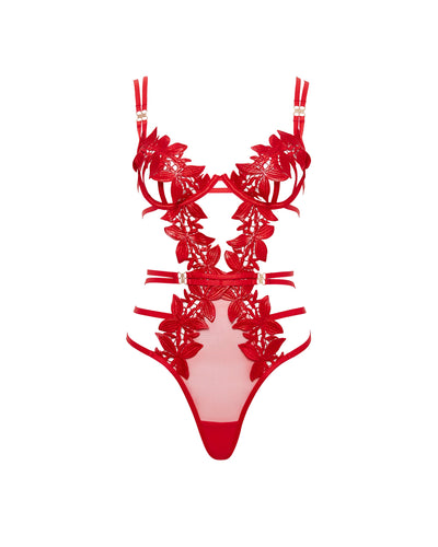 Body avec armatures Ophelia Rouge