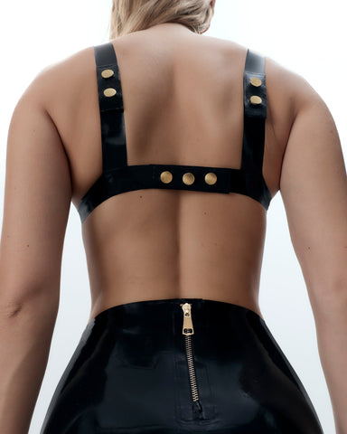 Soutien-gorge souple en Latex Noir