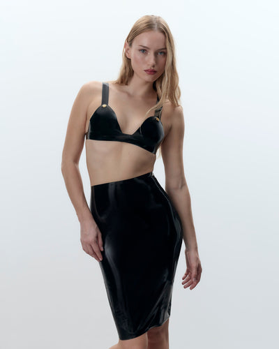 Jupe en Latex Noir