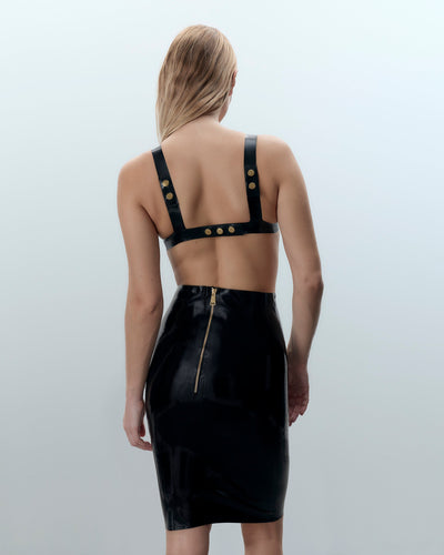 Jupe en Latex Noir