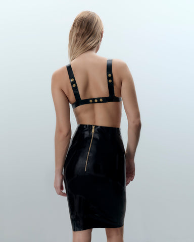 Jupe en Latex Noir