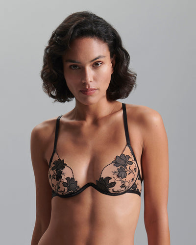 Soutien-gorge avec armatures Yvette Noir/Transparent