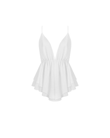 Combishort Clementine Blanc