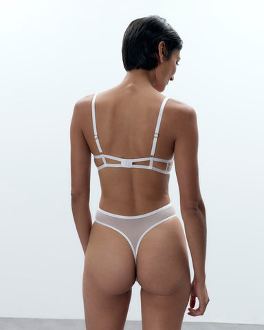Body avec armatures Marisa Blanc/Transparent