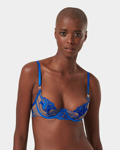 Soutien-gorge avec armatures Monique Bleu Égyptien/Transparent