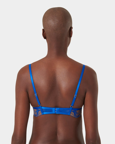 Soutien-gorge avec armatures Monique Bleu Égyptien/Transparent