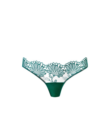 Culotte Transparent Floral Amaris Vert