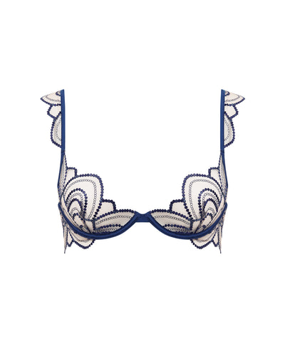 Soutien-gorge Soraya Brodé Transparent Bleu